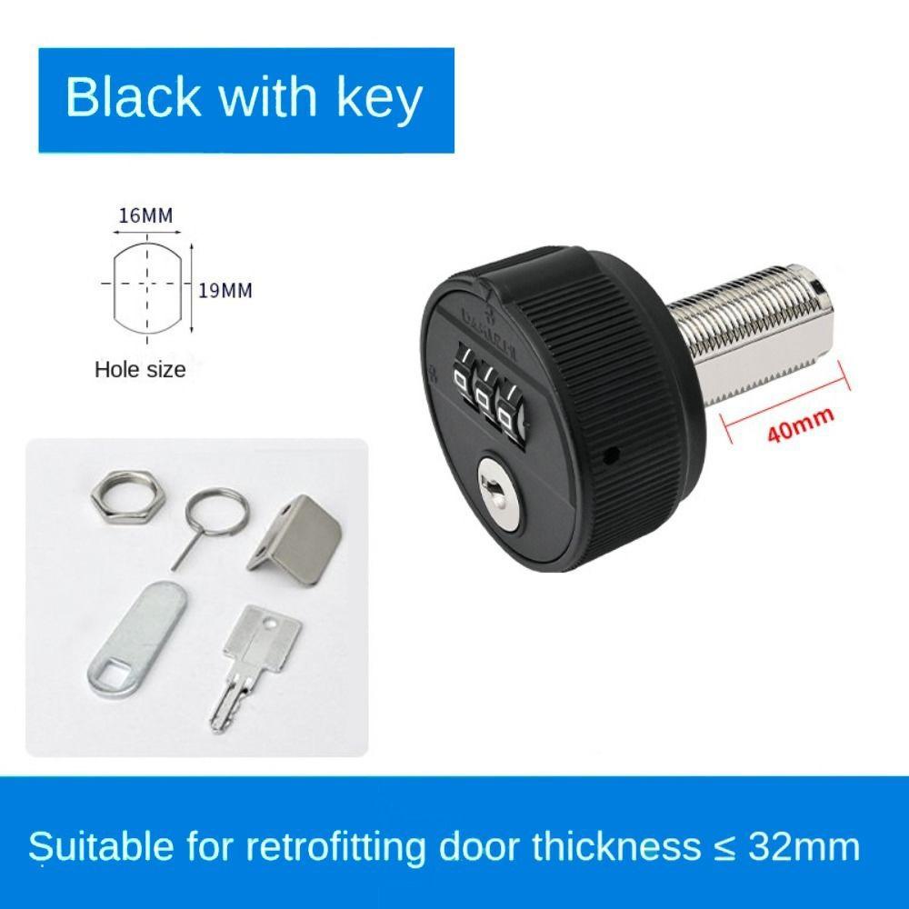With Key Password Lock Zinc Alloy Drawer Lock New Combination Lock  Cabinet Mailbox