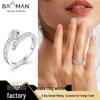 925 Sterling Silver Adjustable Snake Ring - Women's High-End Luxury Niche Design