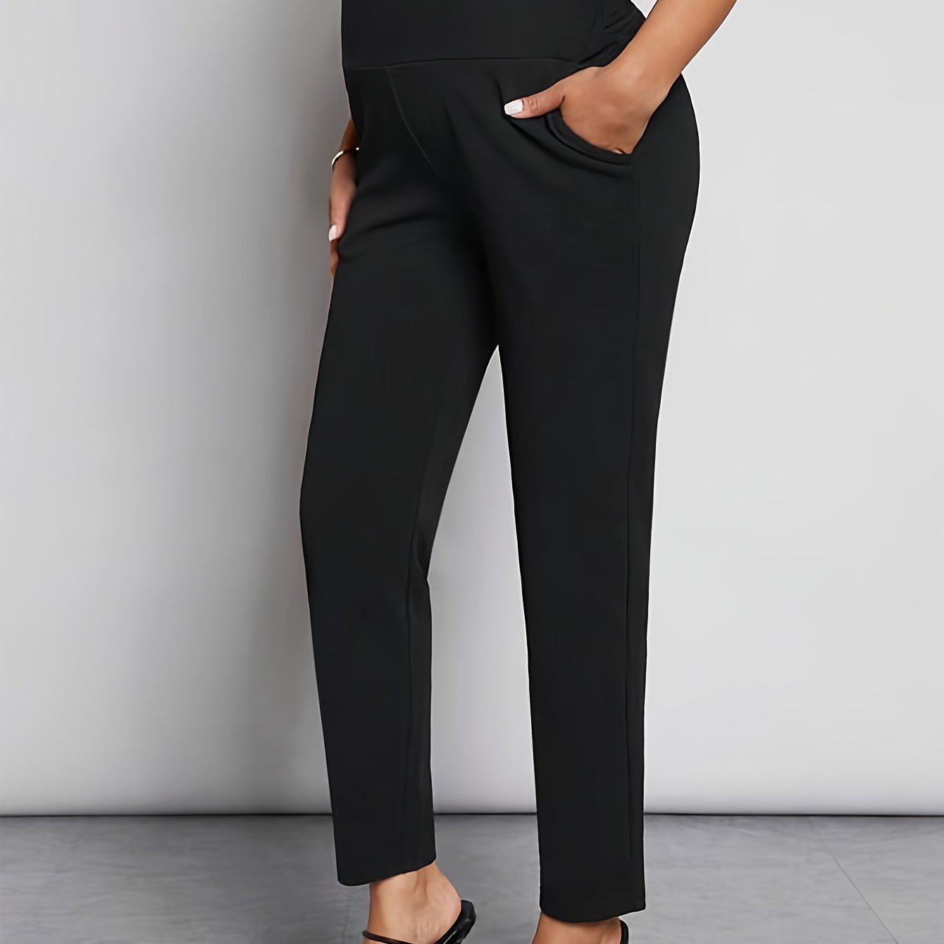 

High-Waist European Maternity Support Pants H 76506 Double Extra Large чорний