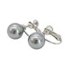 Sakuya Pearl Earrings 10mm with Jewelry Case for Women Shell Pearl Silver Black Art-ep-10eb