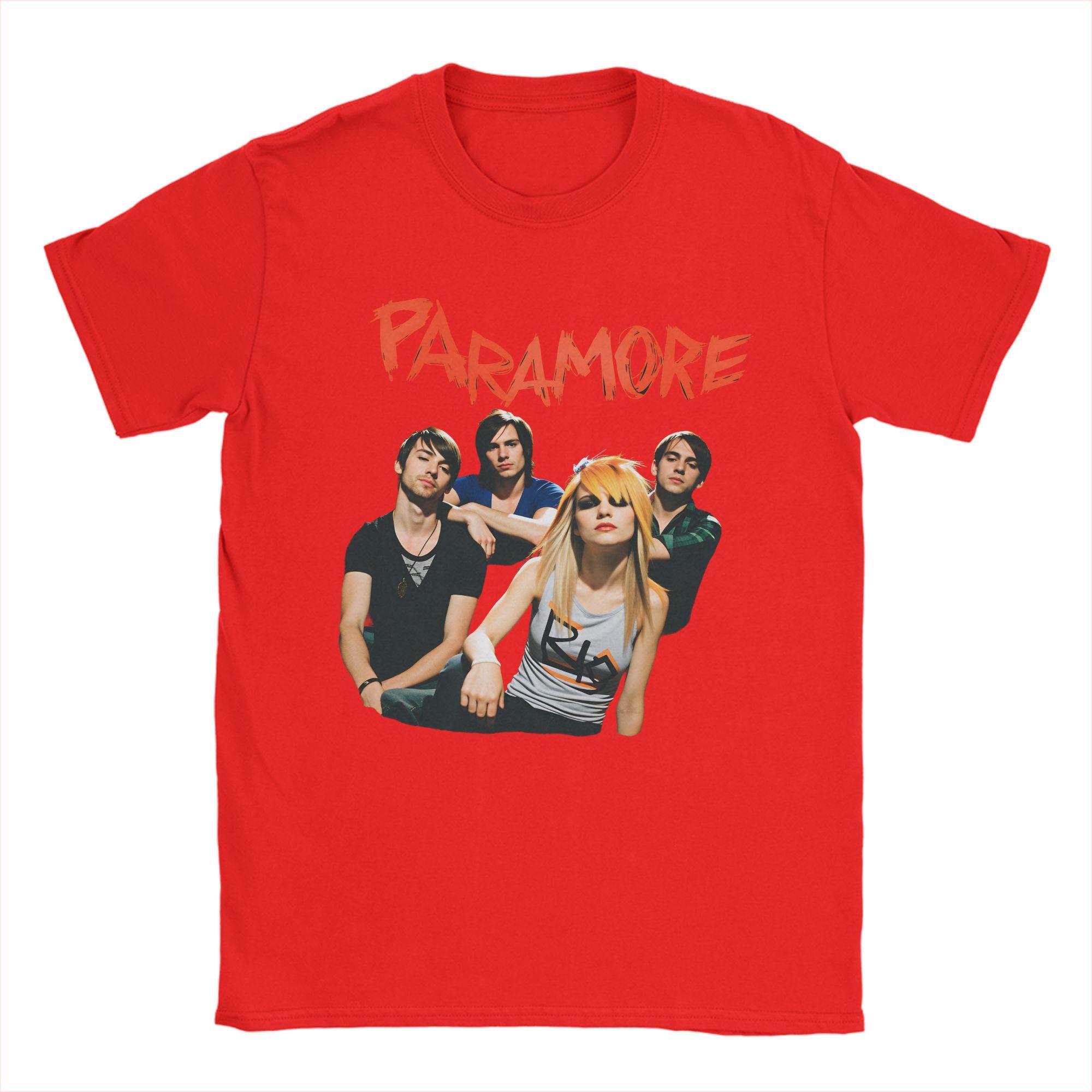 

Paramore Band Cotton TShirt For Mens Summer Vintage T Shirts O Neck Leisure Tees Plus Size Cheap Clothes S