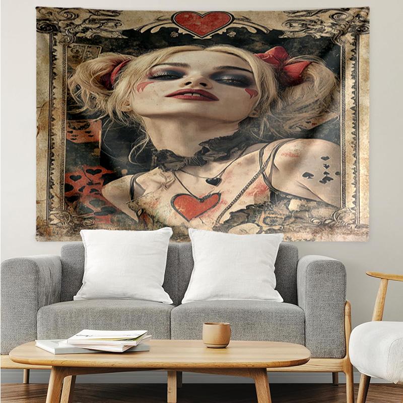 Jo-ker Floral Portrait Tapestry Hanging for Bedroom,Livingroom, Playroom,Decor Art Room Wall Tapestry Holiday and Birthday Gifts