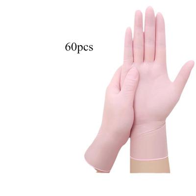 60 adet Nitril Bulaşık Eldiveni Ev Temizliği için Dayanıklı Gıda Sınıfı Tek Kullanımlık Ev Tipi Su Geçirmez Kadınların Ev İşleri için