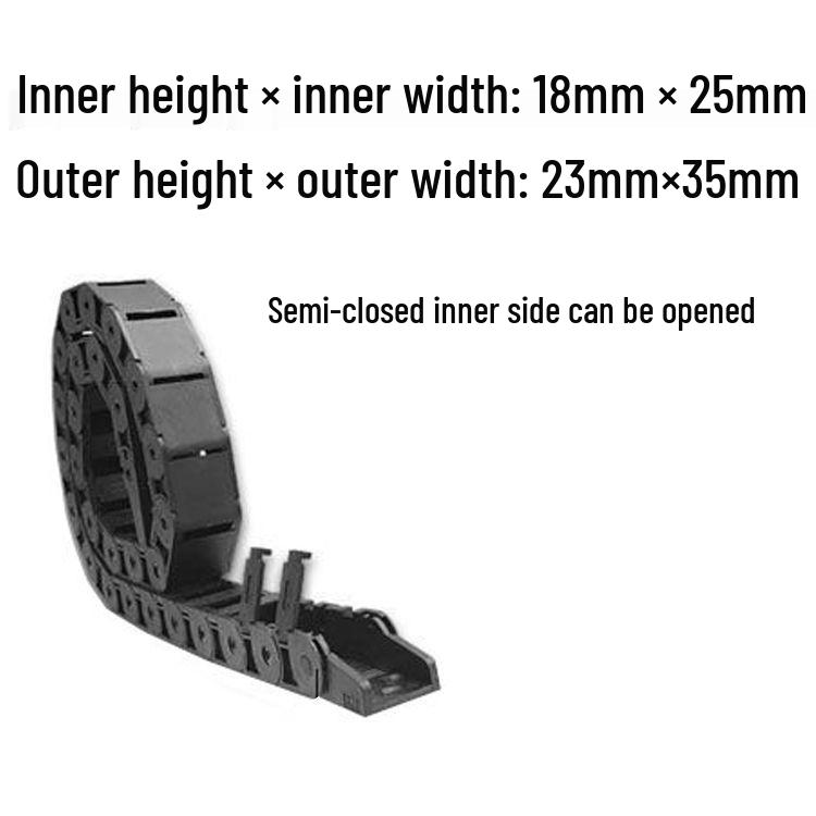 Nylon Drag Chain for Wire Guiding in Engraving Machines