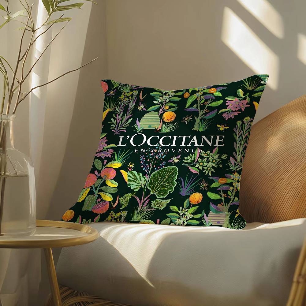 

Art de Vivre LOccitane Pillow Case Silky elegant Comfort Sofa Bed Invisible zipper Beach pillowcase 12x12Inch