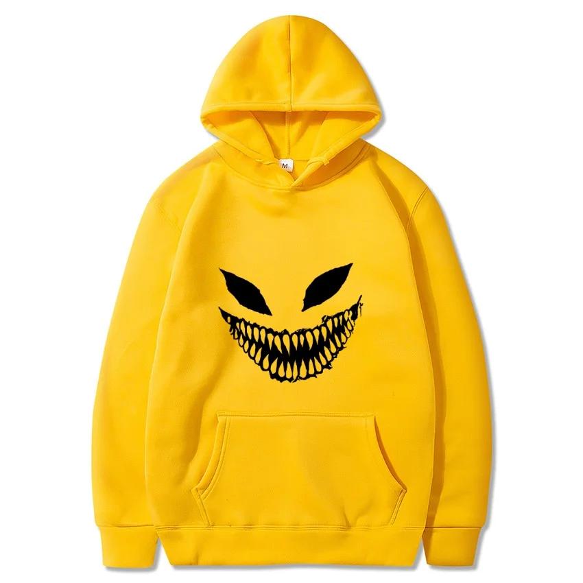 2025 Autumn/Winter Pain Venom Mask Printed Hoodie Academy Classic Hoodie Daily Fashion Casual Long Sleeve Warm Hoodie