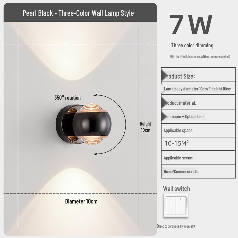 Modern Cream-Style Wall Lamp for Bedroom and Living Room
