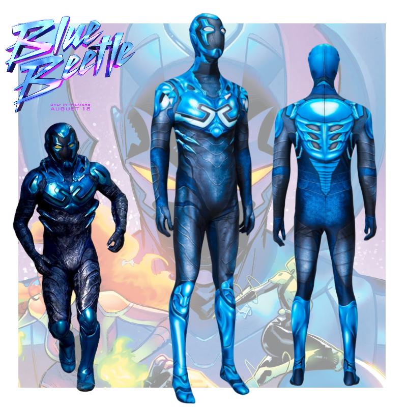 Cosplay Beetle Blue Jumpsuit Adult Kids Costume Anime Party Halloween Outfit