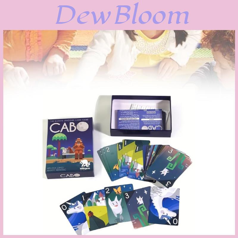 Cabo Juego de Cartas Versión en Inglés Atractivo Juego de Mesa de Gestión de Memoria Para 2-4 Jugadores