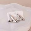 European American Trendy Cross-Border Punk Cold Wind Stainless Steel Earrings Geometric Irregular Drop Fashion Jewelry