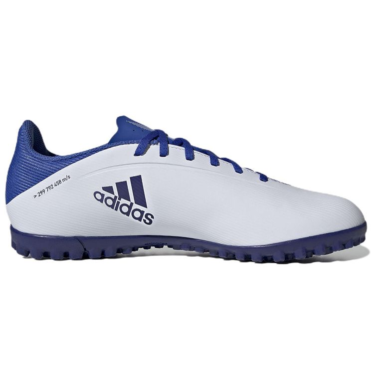 Adidas X Speedflow 4 Rundzehen-Schnürschuh TF (Gummistollen) Harter Boden Kunstrasen Strapazierfähige Fußballschuhe Unisex Fußballschuhe Weiß Blau GW7531