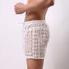 Men's Briefs See through Mesh Loose Lounge Boxer Shorts Mesh Hollow Pants