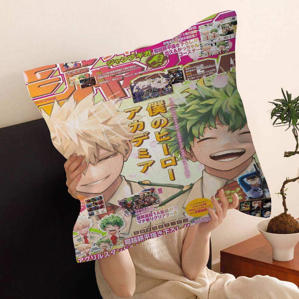 pc My Hero Academia Cushion Cover Car Throw Pillow Case For Sofa Car Christmas Gift xcm xcm