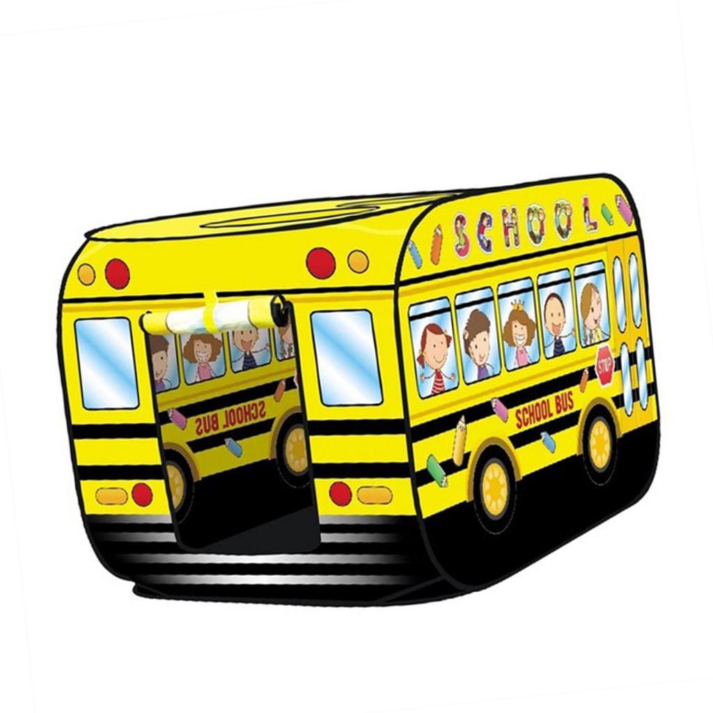 Kids Children Tent Popup Play Tent Toy Outdoor Foldable Playhouse Fire Truck Police Car Game House Bus Tent Indoor Outdoor Game