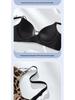 Leopard Print Wire-Free Push-Up Bra with Anti-Sagging Side Support