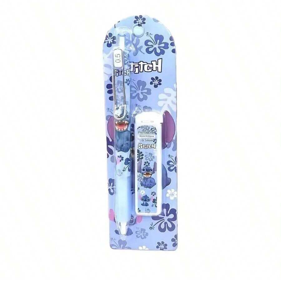 MINISO Pencil Cute Cartoon Pencil Kawaii Anime Press The Pencil Stationery School Supplies Children Birthday Gifts