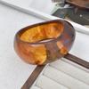 Y2K Boho Transparent Resin Acrylic Bangles for Women 2025 New Fashion Geometric Irregular Bracelet Aesthetic Jewelry