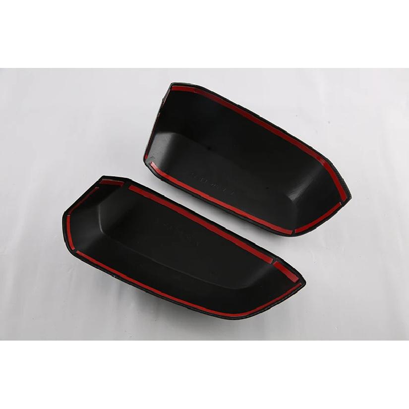 For Ford Ranger Everest  2024 Car Accessories Carbon Fiber Style Door Side Mirror Cover Trim Rear View Cap Overlay Molding