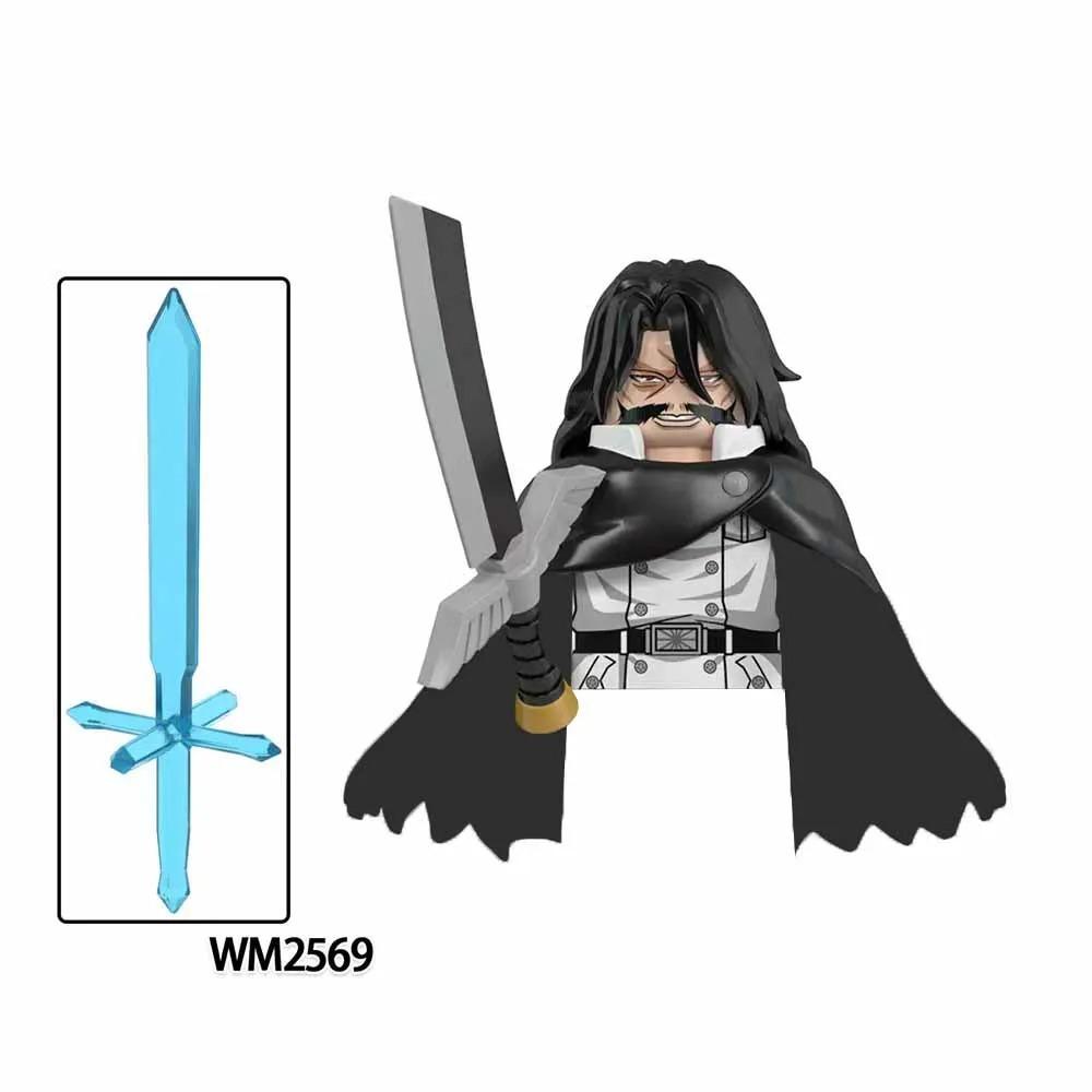 Mini Anime Figures Building Blocks Kurosaki Ichigo Ulquiorra Cifer Multiple Weapon Accessories Toys Gifts