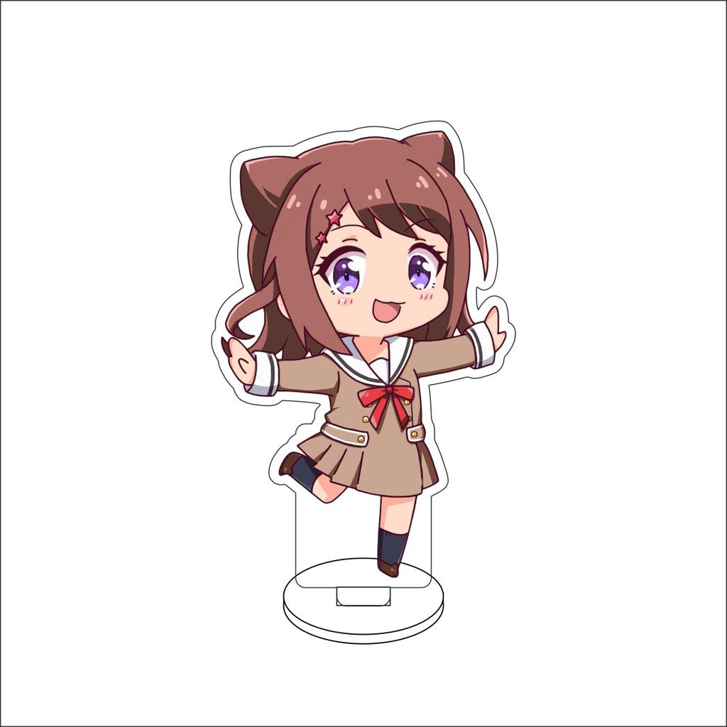 10CM Anime BanG Dream! Figure Stand Model Tsukushi Futaba/Nanami Hiromachi/Mashiro Kurata Cute Desk Decor Standing Sign Gifts