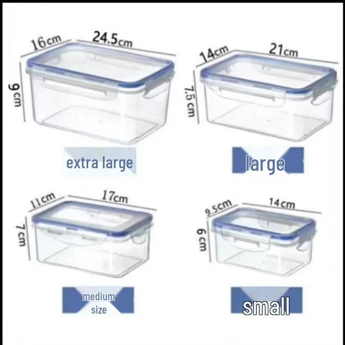 Przezroczysty pojemnik do przechowywania żywności, bezpieczny do kuchenki mikrofalowej, zapewniający świeżość