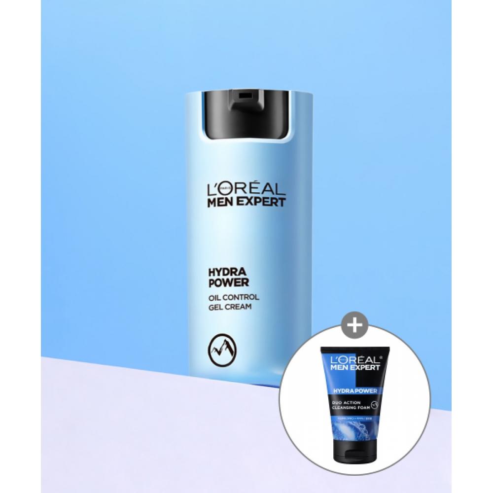 Lorealparis Man Expert Hydra Power Oil Control Gel Cream  + Gift Duo Foam 50ml NONE