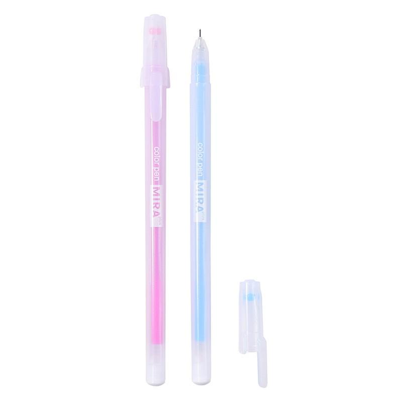 Orange Grove Frosted Transparent Pen: 0.5mm Water-based Ink, Korean Style, Colorful Student Design