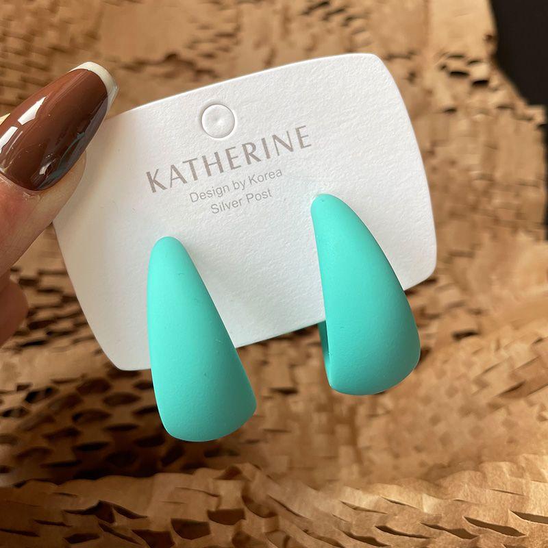 

Серьги женские Candy Color нишевого дизайна, самые продаваемые 0351 Tiffany blue wide C