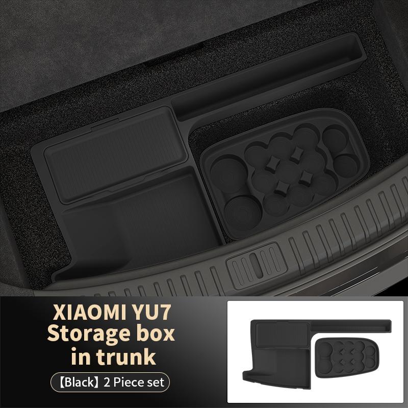For Xiaomi Yu7 2025 2026 Trunk Storage Box Tail Box Leveling Organizer Interior Modification Special-Fit Interior Accessories