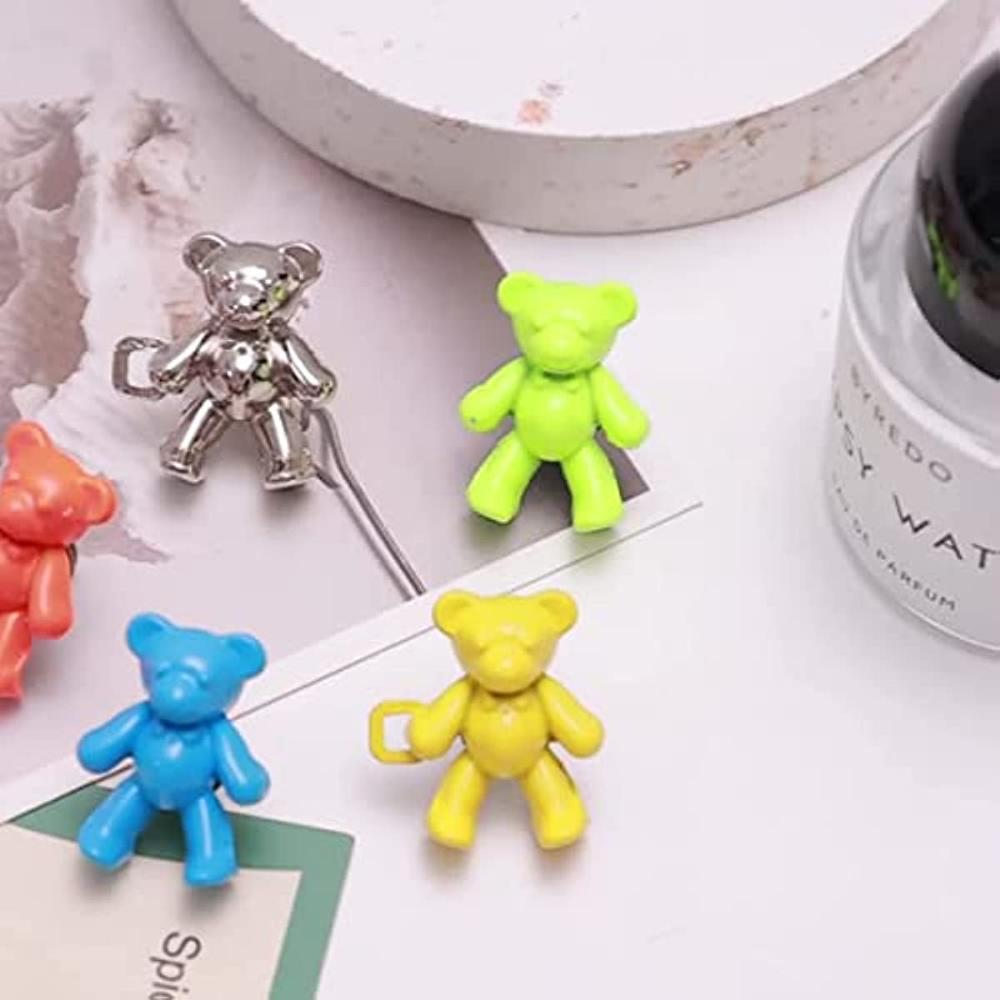 8pcs Fashion Bear Detachable Tighten Waist Button Pin Adjustable Waist Buckle Extender Pin for Skirt Pant