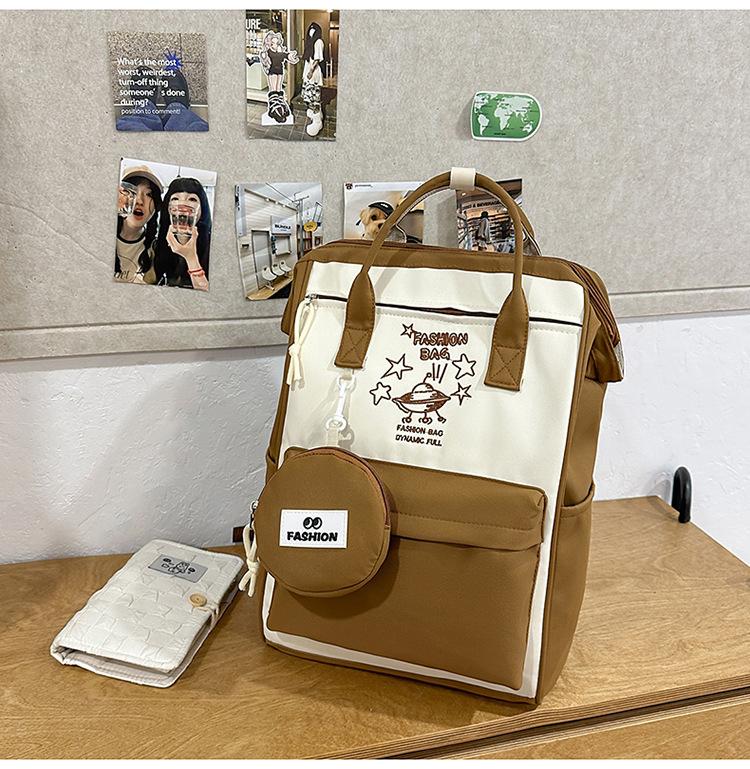 

Mommy bag fashionable new large-capacity commuter backpack, Bao Ma mother and baby lightweight backpack, junior high school student schoolbag хаки