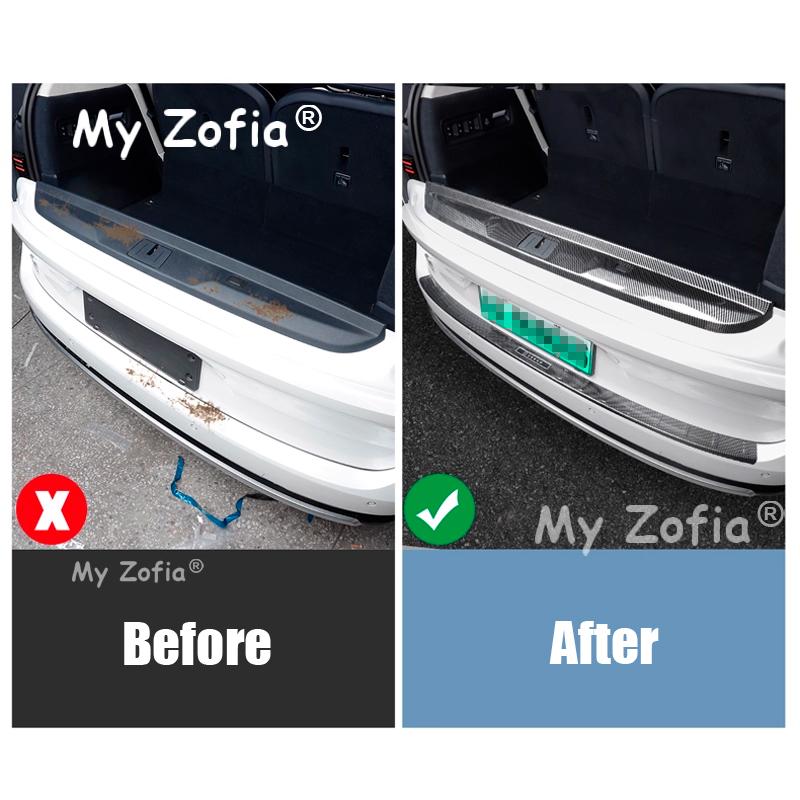For ZEEKR 9X 2025 2026 Car Rear Guard Plate Trunk Protective ABS Carbon fiber Pattern Cover Interior Accessories