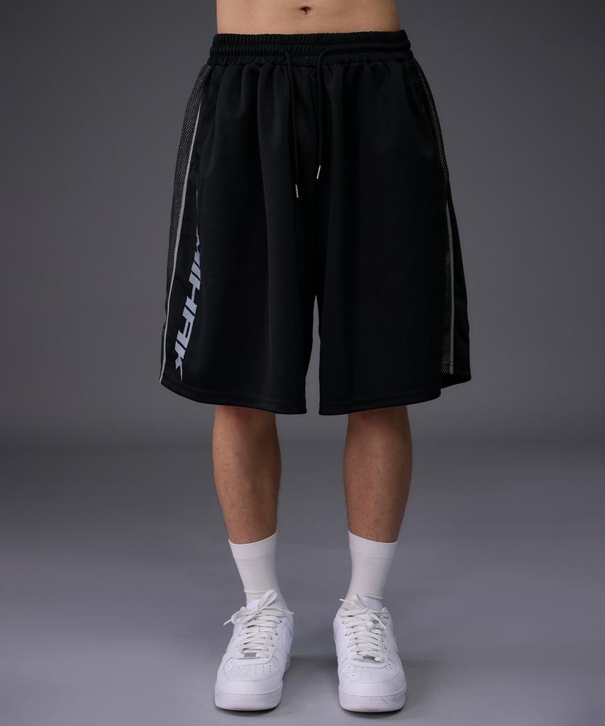 Mihag Sponsor Logo Mesh Jersey Half Pants (Black)