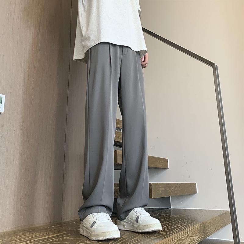 Unisex Sommer Eis-Seide Lockere Gerade Bein Hose