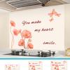 Yousheng Oil Proof Wall Stickers Kitchen Backsplash Wall Protector Waterproof Heat Resistant Static Sticker for Kitchen Dining Room Countertop