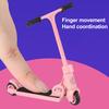 Mini Prstová Koloběžka Hračka s Nářadím Skládací Malá Dvoukolová Koloběžka s Brzdou Simulace Fingerboard Dekorace Dětská Vzdělávací Hračka