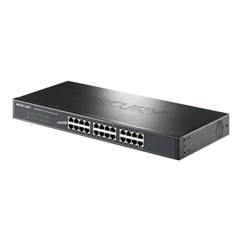 Mercury 24-Port Full Gigabit Unmanaged PoE Switch