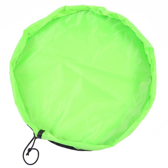 

Детская подушка для игрушек, сумка для хранения игрушек, большой чистый органайзер, игровой коврик, прочный строительный блок, сумка для хранения игрушек, уличный коврик diameter 45cm зелёный