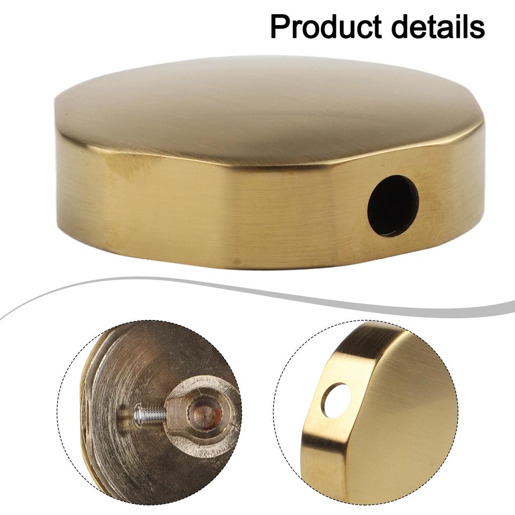 Bathroom Renovation Brushed Gold Bathtub Knob Easy Install Bathtub Knob Bathtub Knob User-friendly Design Brass Construction
