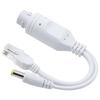 POE Splitter DC5.5 X 2.5mm Plugs 24V To 12V Voltages Converter for Cameras Plastic Housing Overcurrent Protections