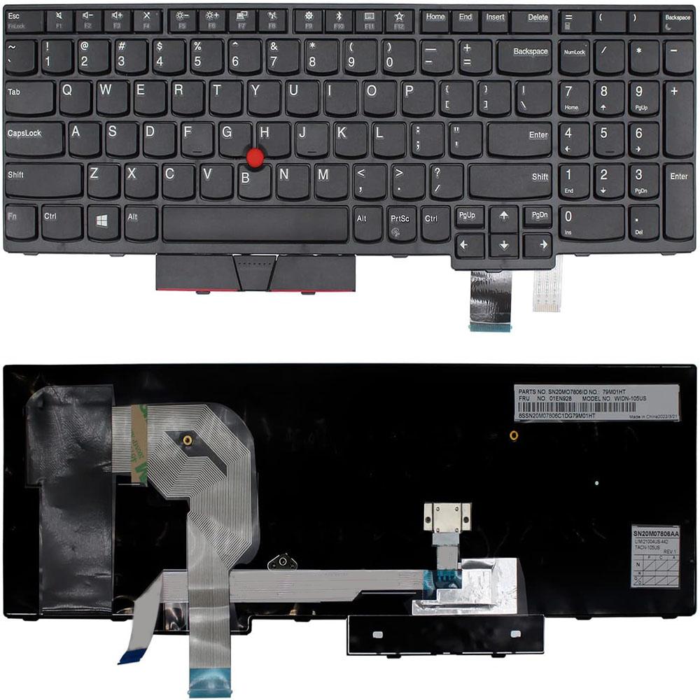 Laptop Keyboard for Lenovo ThinkPad T570 T580 P51S P52S No Backlight