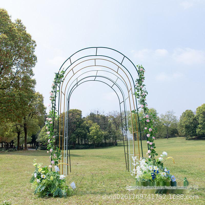 Iron Arch Climbing Frame for Wedding Garden or Courtyard Decor