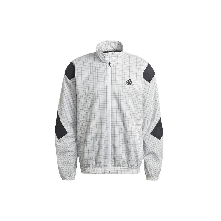 Adidas Jackets Men's White Stand Collar Moderate Other GL5689