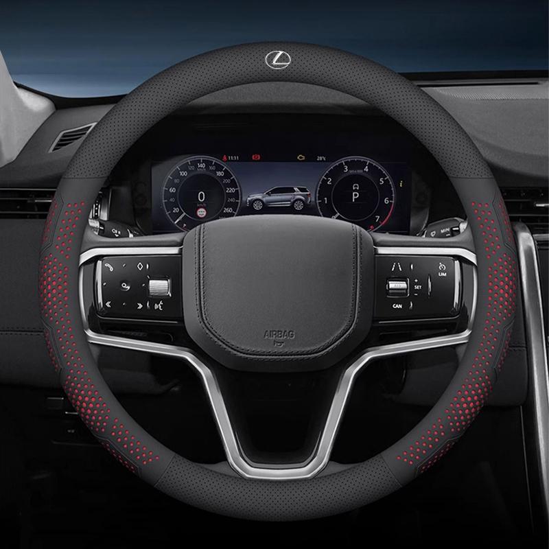 Car Steering Wheel Cover Anti Slip Circular D-type Auto Accessories For Lexus IS250 IS200 RX350 RX330 Ct200h LX570 IS300h GX470