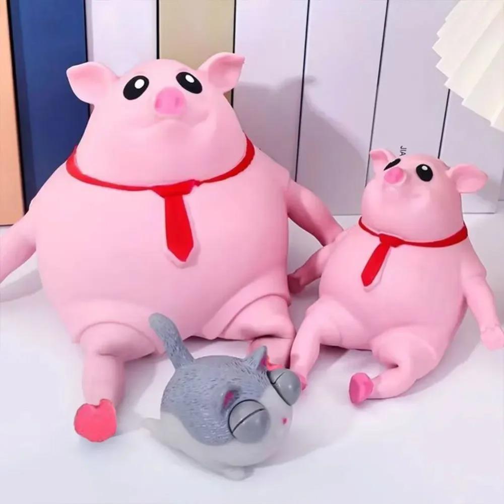 Cute Squeeze Pink Pig Toy Stress Relief Toy Decompression Soft Sensory Slow Rebound Pink Animals Vent Toys Gifts for Girls Boys