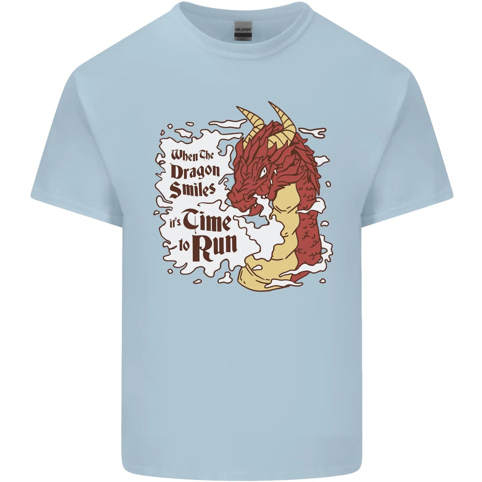 When a Dragon Smiles Fantasy RPG Kids T-Shirt Childrens 2XL