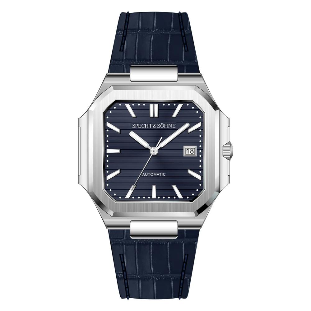 

Мужские классические кубические автоматические механические часы 2025 года 50 м водонепроницаемые люминесцентные сапфировое стекло reloj hombre 41 мм JAPAN-8215-Movt