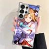 Sword Art Online Yuuki Asuna Plating Phone Case For Samsung Galaxy S24 S25 FE S26 Edge S23 Ultra S22 S21 Plus S20 Anti-Fall Aira