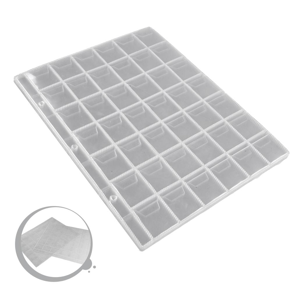 Home Decoration Coin Pocket Pages Coin Holder 10pcs 28*28mm 42 Pocket Accessories Replacement For Coin Collectors