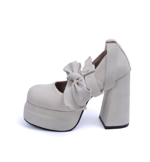 

Модные туфли на высоком каблуке розовые туфли Мэри Джейн для женщин 2025 весна новая мода массивные туфли на платформе женские нескользящие с ремешком на щиколотке туфли для вечеринки 34